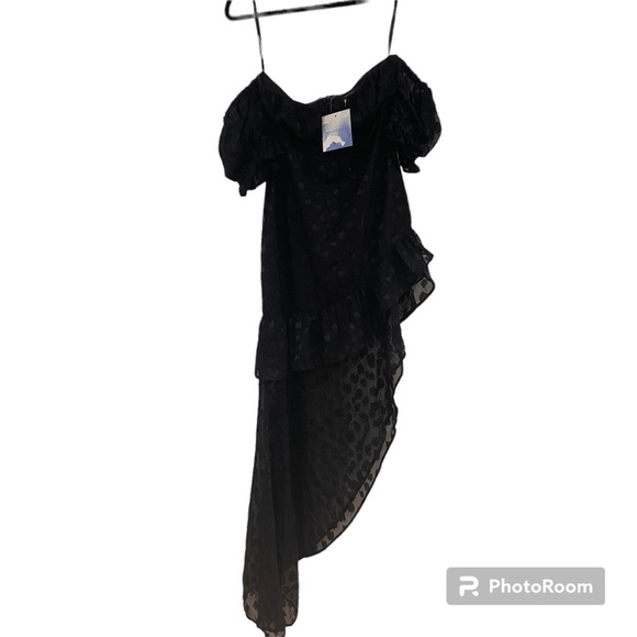 Majorelle | Kayleigh Gown In Black With Hearts Size S NEW - Picture 3 of 7